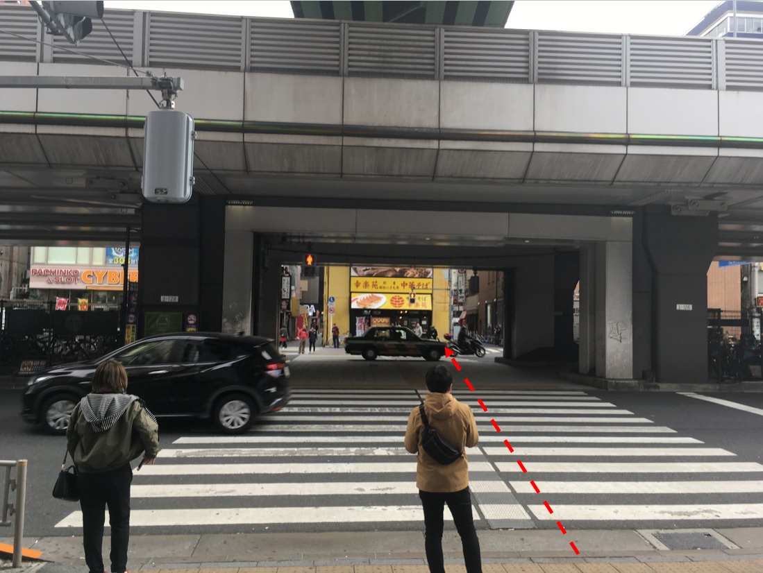 ③横断歩道を渡りましょう