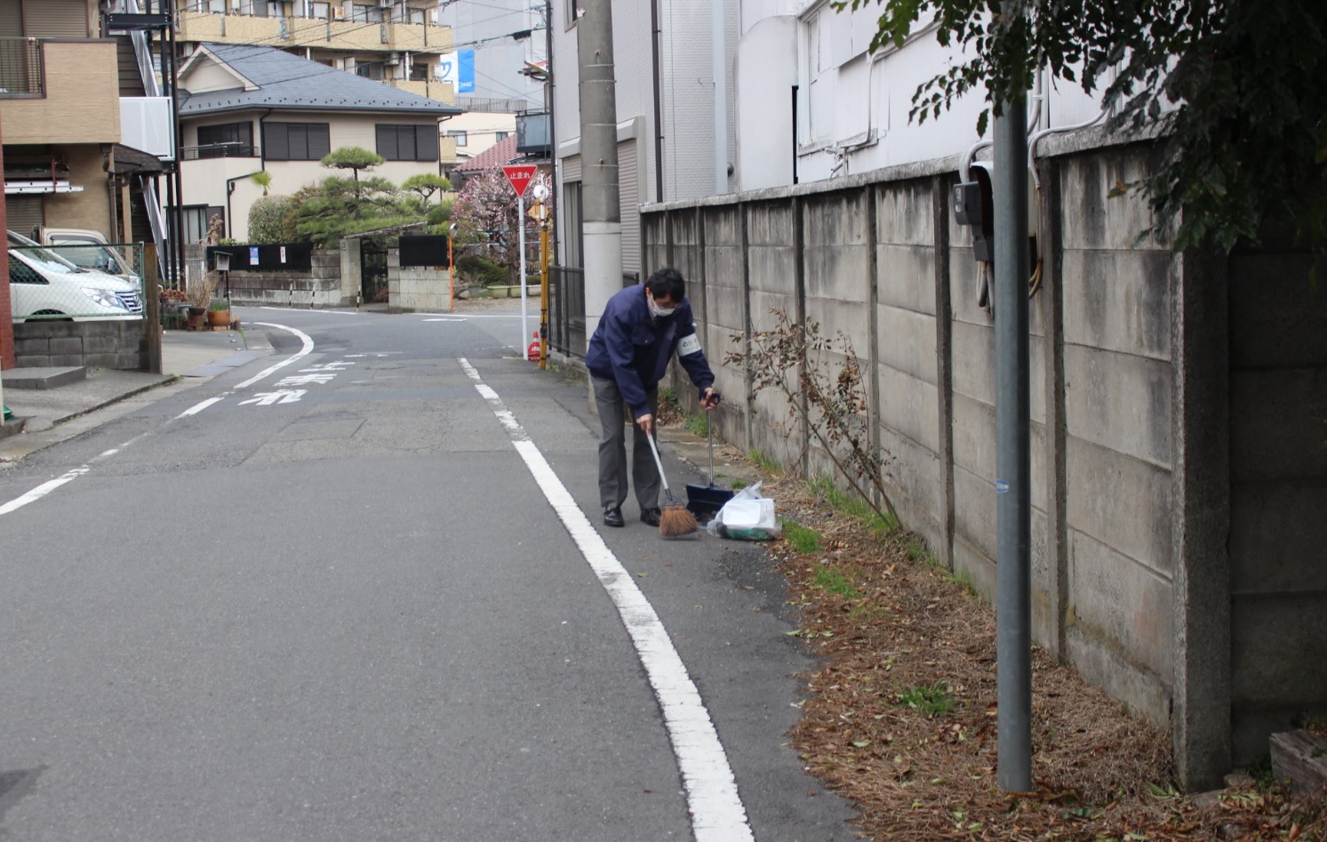 お掃除中④